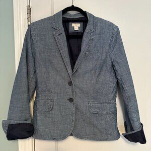 J.Crew Chambray Blazer – Women's Size 4